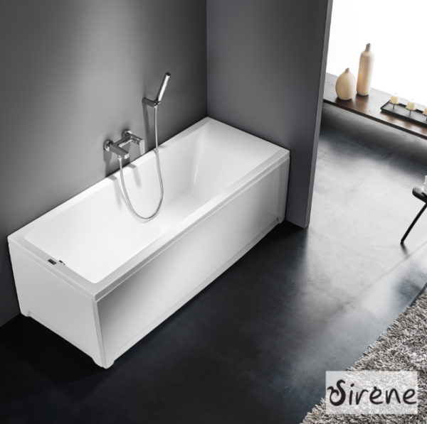 Μπανιέρα Ακρυλική CLARISSA 120x70 και 130x70, Sirene White - Image 2