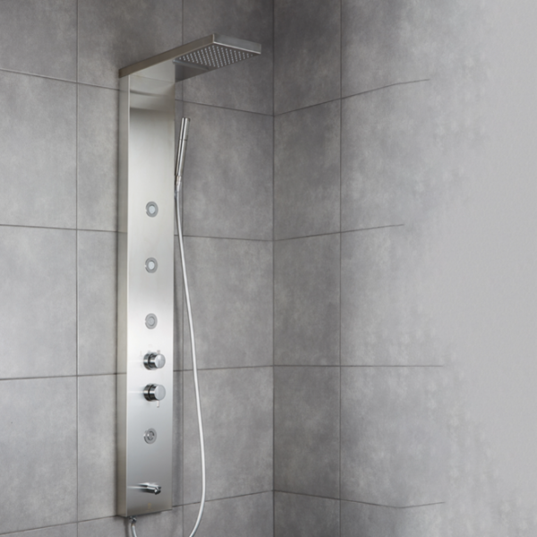 Στήλη Ντουζ ELITE 5 εξοδων με μίκτη Inox